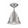 Lampe de plafonnier industriel métal verre en nickel DEBIELA