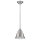 Lampe de plafonnier industriel métal verre en nickel DEBIELA