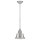 Lampe de plafonnier industriel métal verre en nickel DEBIELA
