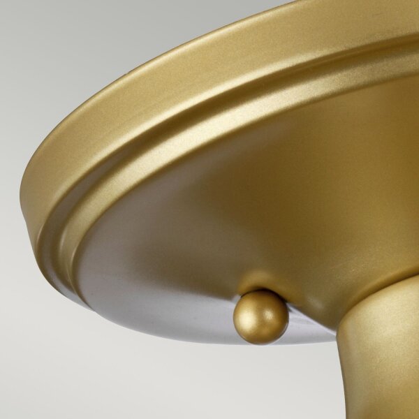 Lampe de salle de bain plafond IP44 en laiton clair petit métal verre