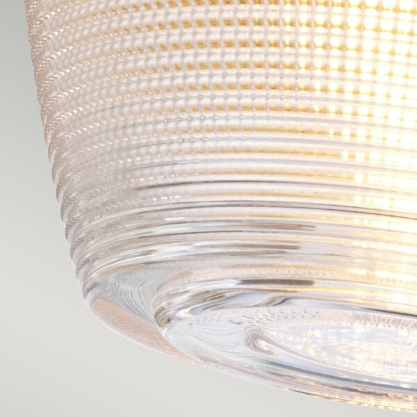 Lampe de salle de bain plafond IP44 en laiton clair petit métal verre