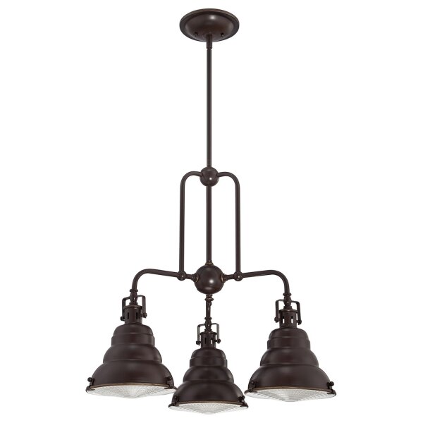 Plafonnier design industriel en bronze antique métal