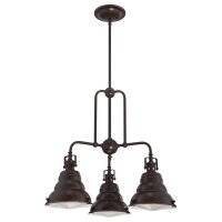 Plafonnier design industriel en bronze antique métal