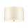 Plafonnier Tissu rond Ø36cm Crème Chrome Moderne VARINDA