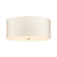 Plafonnier Crème Chrome rond Ø56cm faible...