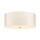 Plafonnier Crème Chrome rond Ø56cm faible éblouissement