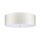 Lampe de plafond tissu grand rond Ø76cm en laiton crème