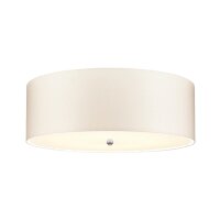 Plafonnier chambre salon crème chrome
