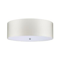 Plafonnier chambre salon crème chrome