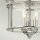 Plafonnier Art Nouveau Ø29cm en nickel E14 métal verre