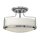 Plafonnier E27 Blanc Chrome Verre M&eacute;tal &Oslash;37cm