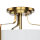 Lampe de plafond blanc laiton antique Art Nouveau éblouissant