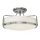 Plafonnier Blanc Chrome Abat-jour en verre Art Nouveau