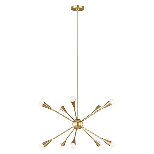 Deckenleuchte Sputnik inkl. G9 LED in Messing Art Déco
