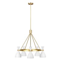 Lampe de plafond en métal blanc laiton...