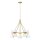 Lampe de plafond en métal blanc laiton Ø81cm Retro