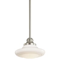 Lampe de plafonnier Blanc Nickel E27 Ø20cm Verre...