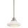 Lampe de plafonnier Blanc Nickel E27 &Oslash;20cm Verre M&eacute;tal