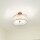 Plafonnier rond en blanc bronze antique CANELADO