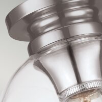 Lampe de plafond verre métal Abat-jour...