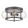 Plafonnier rond &Oslash;41cm Industrial verre m&eacute;tal FELI