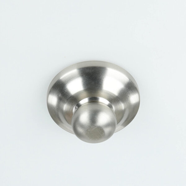 Plafonnier E27 Blanc Nickel Ø37cm Verre Métal