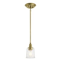 Lampe de plafond E27 en laiton Ø13cm verre...