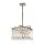Lampe à suspendre cristal en nickel clair Art Déco