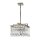 Lampe à suspendre cristal en nickel clair Art Déco