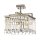 Lampe à suspendre cristal en nickel clair Art Déco