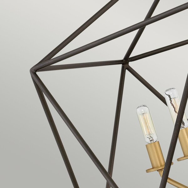 Lampe à suspendre en bronze 5 flammes orientables E14 DIVISTA