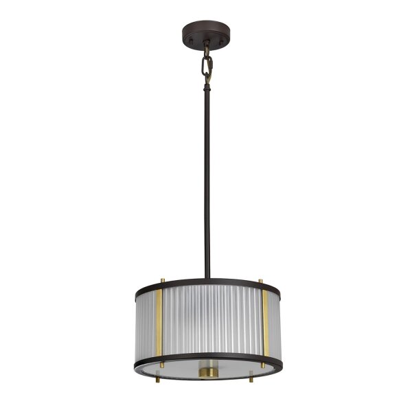 Lampe à suspendre verre métal en brun clair réglable