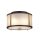 Lampe à suspendre verre métal en brun clair réglable