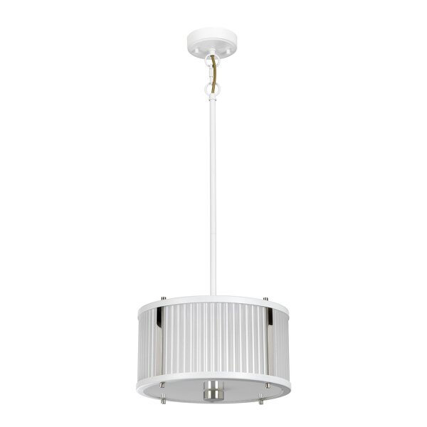 Lampe à suspendre Blanc Transparent Ø30 m rond Table à manger CARILA