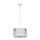 Lampe à suspendre Blanc Transparent Ø30 m rond Table à manger CARILA