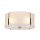 Lampe à suspendre Blanc Verre Métal Ø40cm rond Art Nouveau