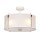 Lampe à suspendre Blanc Verre Métal Ø40cm rond Art Nouveau