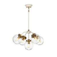 Lampe à suspendre avec abat-jour Crème...
