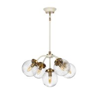 Lampe à suspendre avec abat-jour Crème...