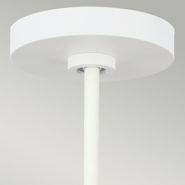 Suspension Blanc Métal Bois Ø48cm Scandinave E27