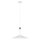 Suspension Blanc Métal Bois Ø48cm Scandinave E27