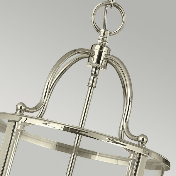 Lampe à suspendre E14 verre métal Ø30cm Art Nouveau AVELINE
