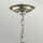 Lampe à suspendre E14 verre métal Ø30cm Art Nouveau AVELINE