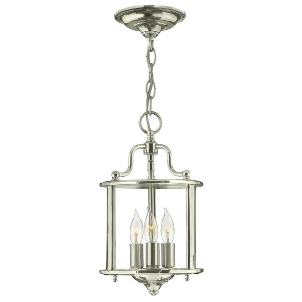 Suspension métal verre art nouveau 3x E14 AVELINE