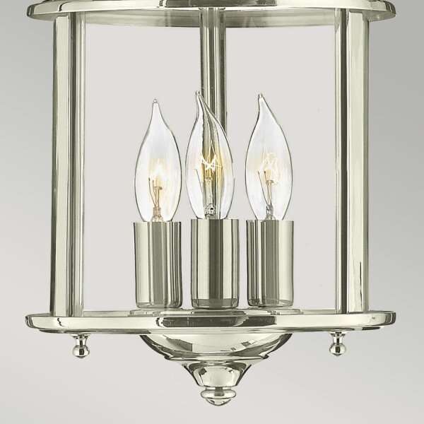 Suspension métal verre art nouveau 3x E14 AVELINE