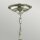 Suspension métal verre art nouveau 3x E14 AVELINE
