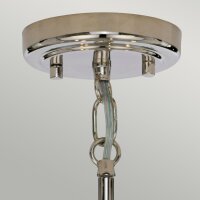 Lampe à suspendre Gris Nickel Verre Métal...