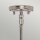 Lampe à suspendre Gris Nickel 9x E14 Métal Verre LILINIA