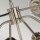 Lampe à suspendre Gris Nickel 9x E14 Métal Verre LILINIA