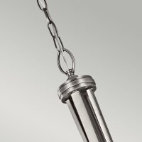 Lampe à suspendre blanc étain antique...